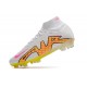 Nike Zoom Mercurial Superfly 9 Elite DF FG Vit Blå Gul