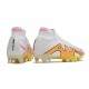 Nike Zoom Mercurial Superfly 9 Elite DF FG Vit Blå Gul