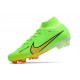 Nike Zoom Mercurial Superfly 9 Elite DF FG Grön Gul