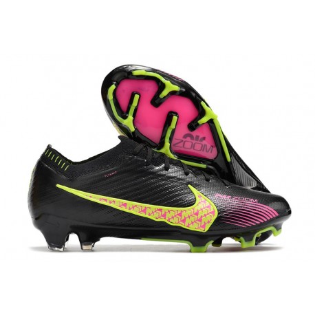 Nike Air Zoom Mercurial Vapor XV Elite FG Svart Gul Rosa
