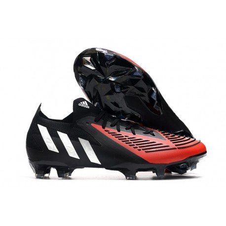 adidas Predator Edge.1 Low FG Svart Vit Röd