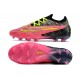Nike Phantom GX Gripknit Elite FG Rosa Svart Gul