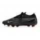 Nike Phantom GX Gripknit Elite FG Black Pack - Svart Vit Grå