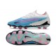 Nike Phantom GX Gripknit Elite FG Blast - Blå Rosa Vit Blå