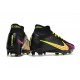 Nike Zoom Mercurial Superfly 9 Elite DF FG Svart Rosa Gul