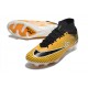 Nike Zoom Mercurial Superfly 9 Elite DF FG Gul Svart