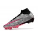 Nike Zoom Mercurial Superfly 9 Elite DF FG Silver Rosa Svart