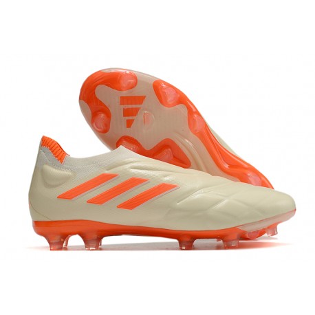 Fotbollsskor för Män adidas Copa Pure+ FG Vit Orange