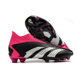 Adidas Predator Accuracy + FG Herrar Svart Vit Rosa