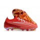 Nike Phantom GX Gripknit Elite FG Röd Vit