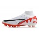 Nike Air Zoom Mercurial Superfly 9 Elite AG Vit Röd Svart