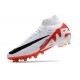 Nike Air Zoom Mercurial Superfly 9 Elite AG Vit Röd Svart