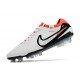 Nike Tiempo Legend 10 Elite FG Skor Vit Röd Svart