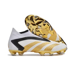 Adidas Predator Accuracy + FG Herrar Vit Guld Svart