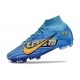 Nike Zoom Mercurial Superfly IX Elite FG Mbappé Personal Edition - Blå Vit