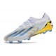 Fotbollsskor Adidas X Crazyfast Messi .1 FG Vit Blå Guld