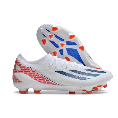 Fotbollsskor Adidas X Crazyfast Messi .1 FG Vit Blå Röd
