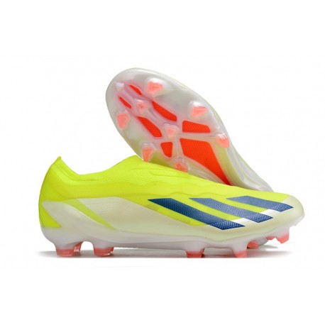 adidas X Crazyfast.1 LL FG Solar Energy - Gul Svart Vit