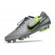 Nike Tiempo Legend 10 Elite FG Skor Grå Svart Grön