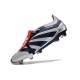 adidas Predator Elite Foldover Tongue FG Silver Svart Röd 