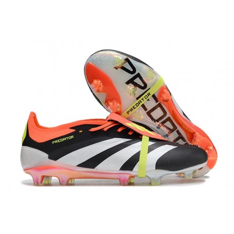adidas Predator Elite Foldover Tongue FG Solar Energy Svart Vit Röd