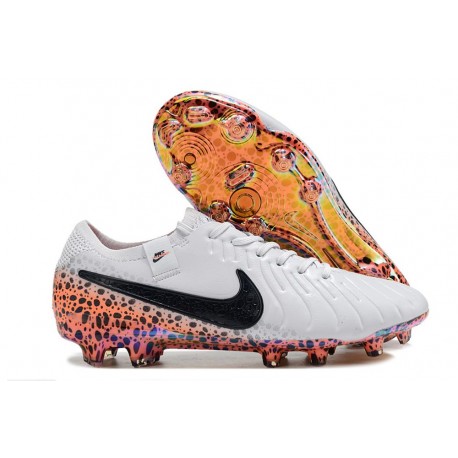 Nike Tiempo Legend 10 Elite FG Skor Vit Svart Orange
