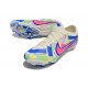 Nike Zoom Mercurial Vapor 15 Elite FG Vit Rosa Blå