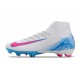 Nike Air Zoom Mercurial Superfly X Elite FG Vit Blå Rosa
