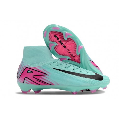 Nike Air zoom Mercurial Superfly X Elite FG Grön Rosa Svart