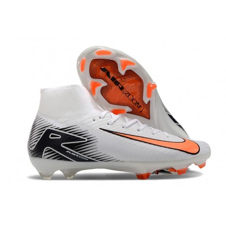 Nike Air zoom Mercurial Superfly X Elite FG Vit Orange Svart