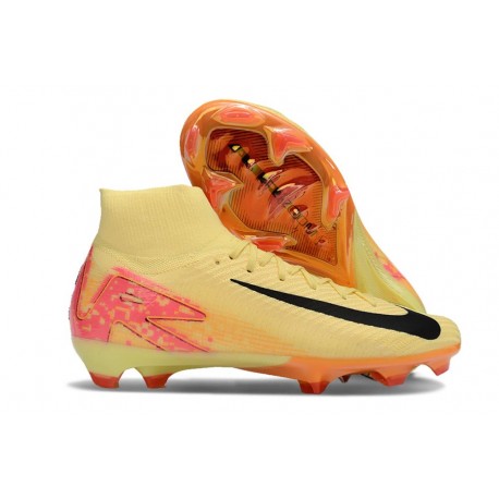 Nike Air zoom Mercurial Superfly X Elite FG Gul Svart Rosa