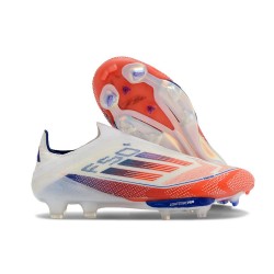Adidas F50+ Laceless FG Vit Röd Blå