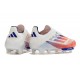 Adidas F50+ Laceless FG Vit Röd Blå