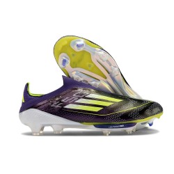 Adidas F50+ Laceless FG Lila Gul