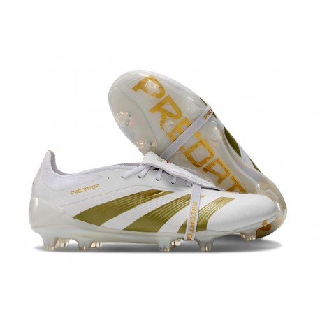 Fotbollsskor adidas Predator Elite FT FG Vit Guld