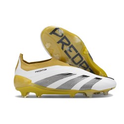 adidas Fotbollsskor Predator Elite LL FG Vit Guld Svart