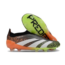 adidas Fotbollsskor Predator Elite LL FG Orange Svart Vit Grön