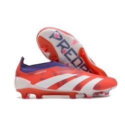 adidas Fotbollsskor Predator Elite LL FG Röd Vit