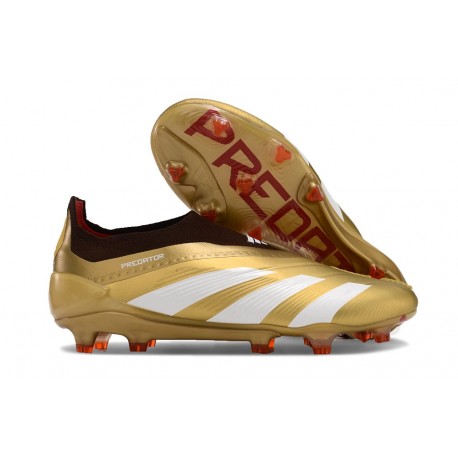 adidas Fotbollsskor Predator Elite LL FG Guld Vit Röd