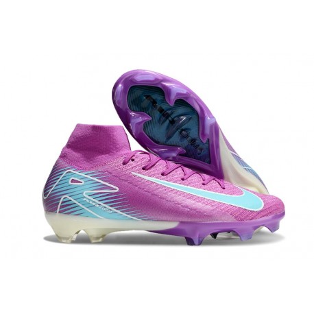Nike Air zoom Mercurial Superfly X Elite FG Lila Blå
