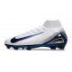 Nike Air zoom Mercurial Superfly X Elite FG Vit Blå