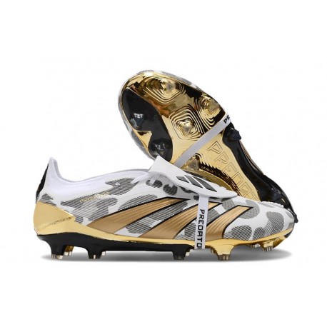 Fotbollsskor adidas Predator Elite FT FG Guld Vit Grå