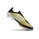 Adidas F50+ Laceless FG Guld Svart Vit