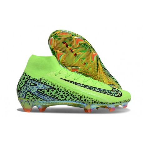 Nike Air Zoom Mercurial Superfly X Elite FG Grön Svart 