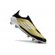 Fotbollsskor Adidas F50 Laceless FG Guld Svart Vit