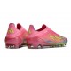 Fotbollsskor Adidas F50 Laceless FG Rosa Gul Lila
