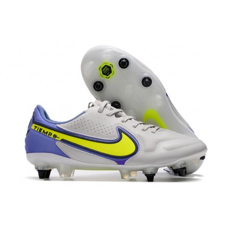 Fotbollsskor Nike Tiempo Legend 9 Elite SG Grå Gul Blå