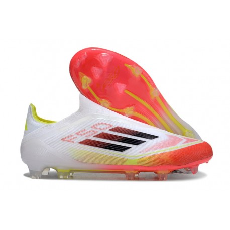 Fotbollsskor Adidas F50 Laceless FG Vit Röd Svart