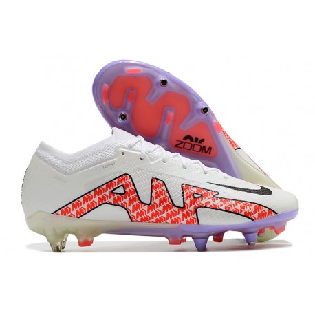 Nike Zoom Mercurial Vapor XV Elite SG Traction Vit Svart Röd