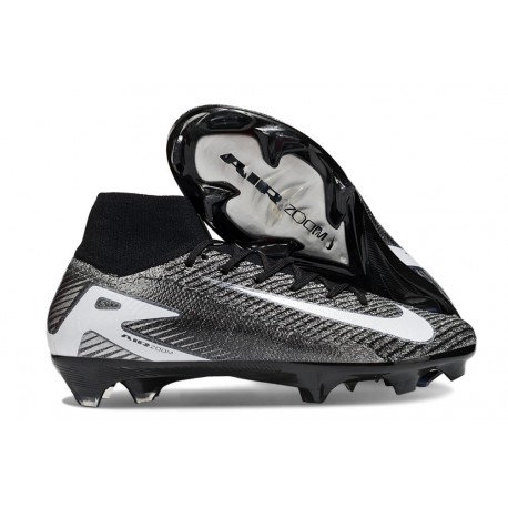 Nike Zoom Mercurial Superfly 10 Elite FG Svart Vit